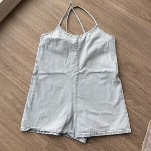 Mango denim romper